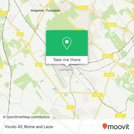 Vicolo 43 map