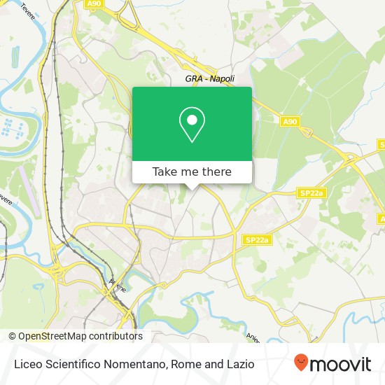 Liceo Scientifico Nomentano map