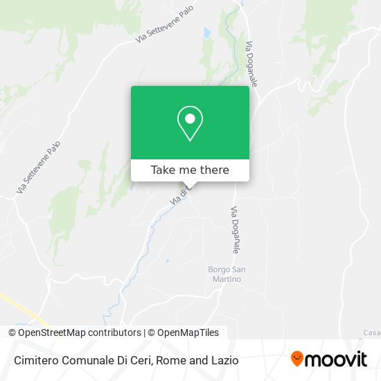 Cimitero Comunale Di Ceri map