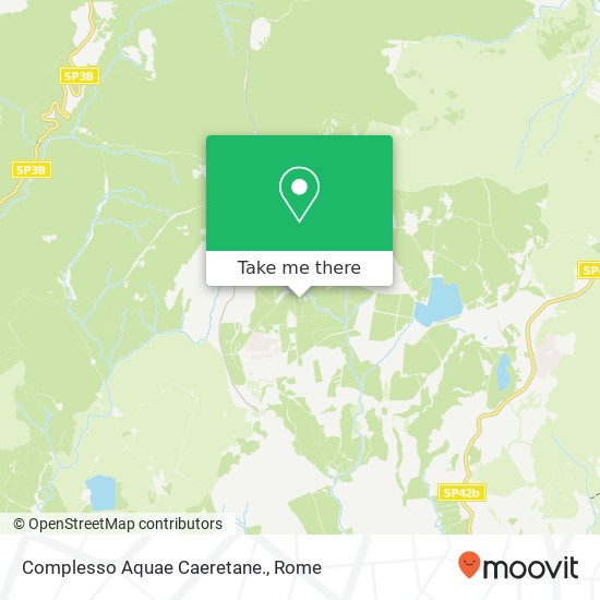 Complesso Aquae Caeretane. map