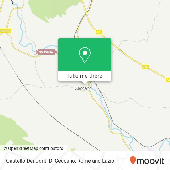 Castello Dei Conti Di Ceccano map