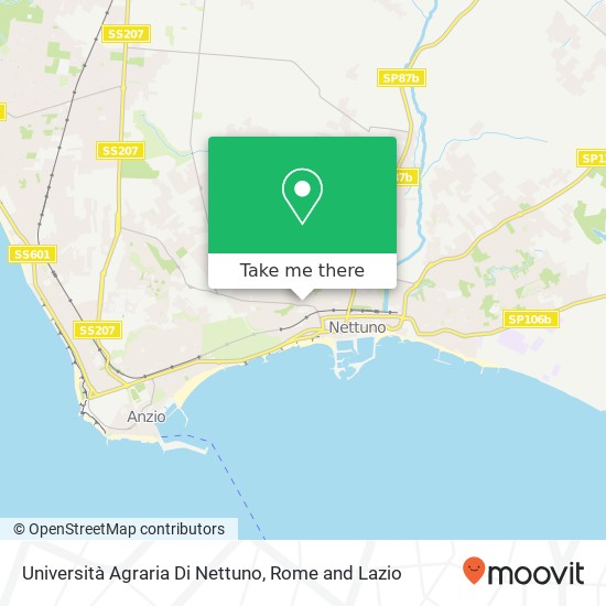 Università Agraria Di Nettuno map