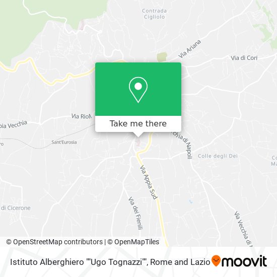 Istituto Alberghiero ""Ugo Tognazzi"" map