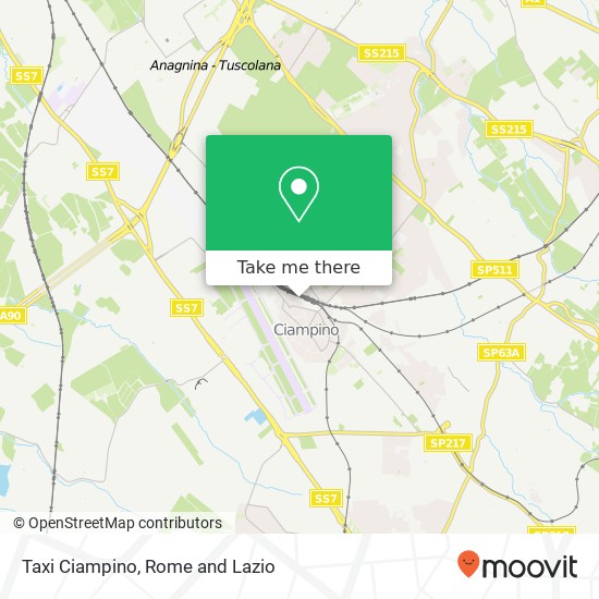 Taxi Ciampino map