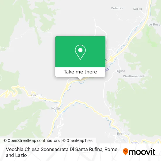 Old Deconsecrated Church of Santa Rufina map