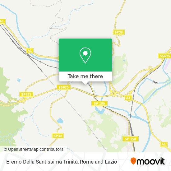 Eremo Della Santissima Trinità map