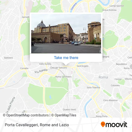 Cavalleggeri Gate map