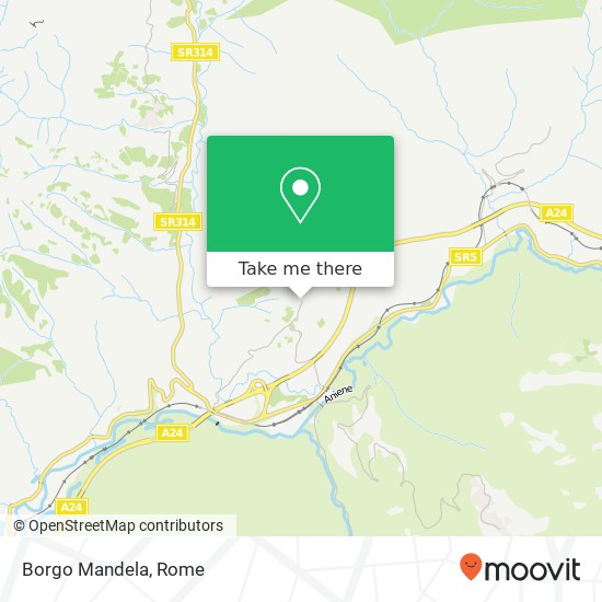 Borgo Mandela map