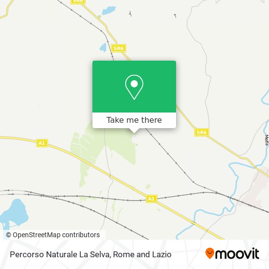 Percorso Naturale La Selva map