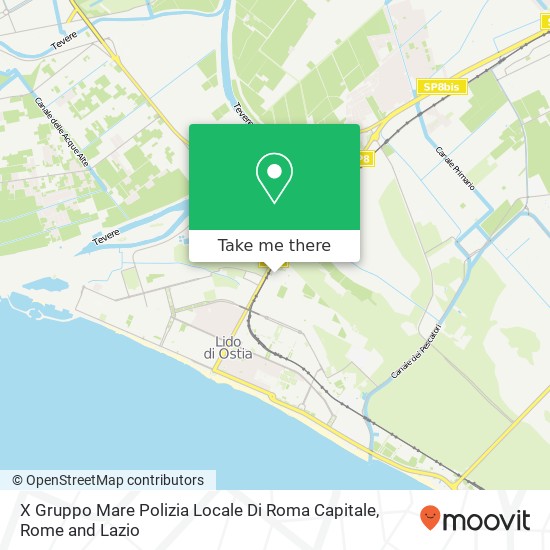 X Gruppo Mare Polizia Locale Di Roma Capitale map