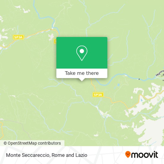 Monte Seccareccio map