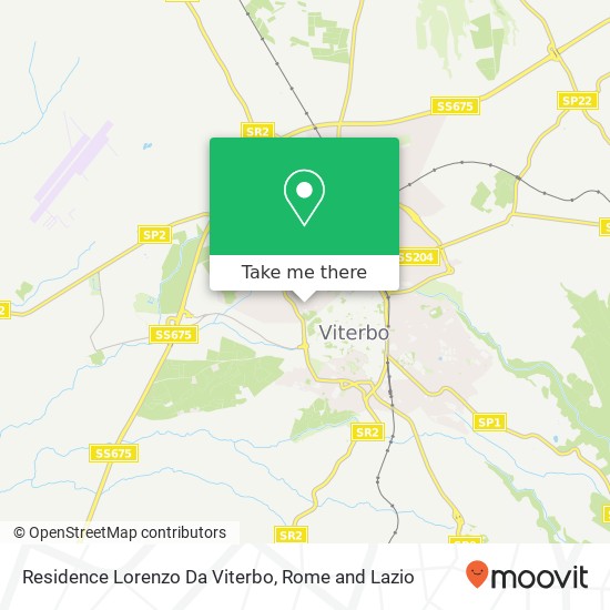 Residence Lorenzo Da Viterbo map