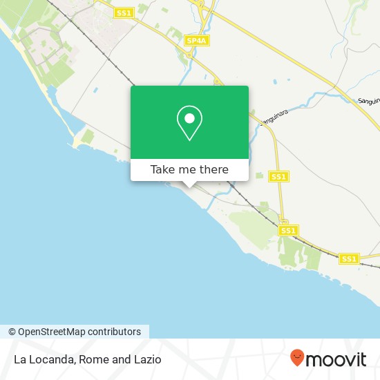 La Locanda map