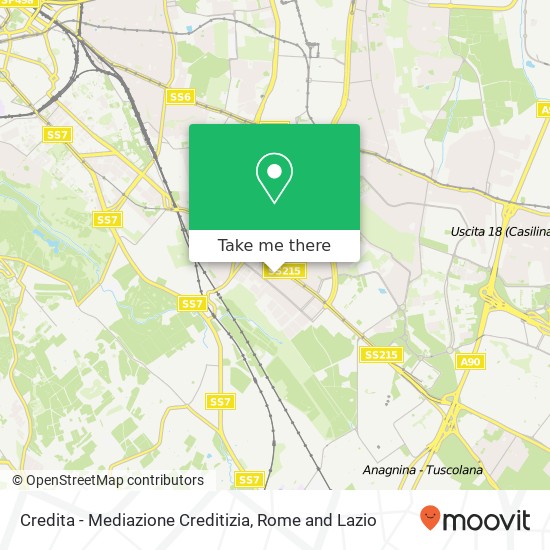 Credita - Mediazione Creditizia map