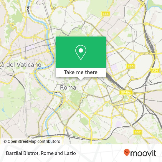 Barzilai Bistrot map