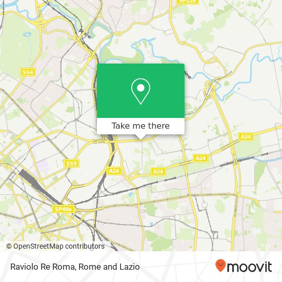 Raviolo Re Roma map