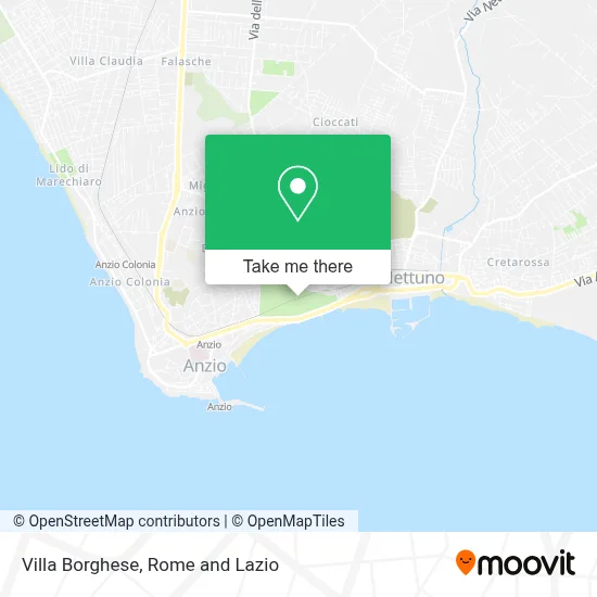 Villa Borghese map