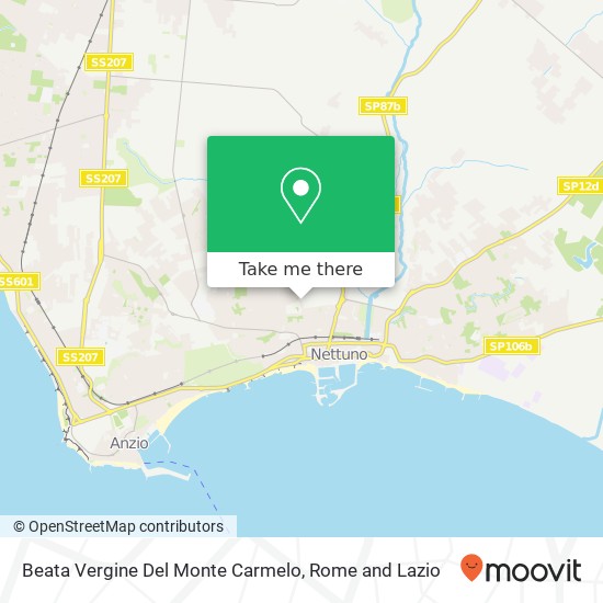 Beata Vergine Del Monte Carmelo map