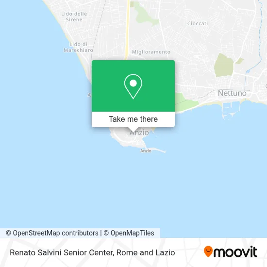 Renato Salvini Senior Center map
