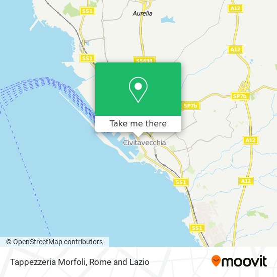 Tappezzeria Morfoli map