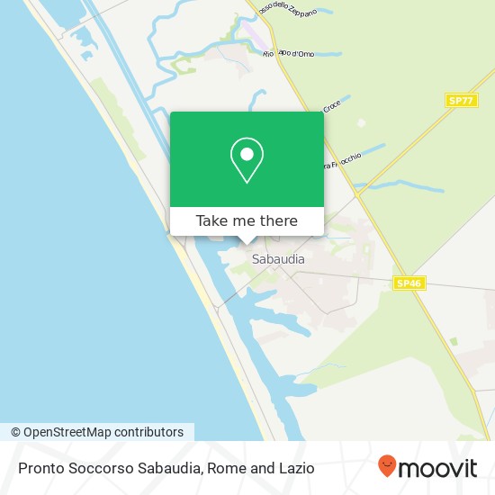 Pronto Soccorso Sabaudia map