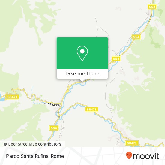 Parco Santa Rufina map