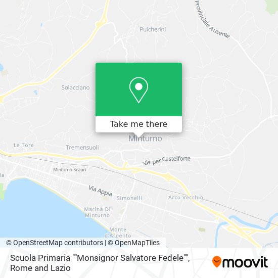 Scuola Primaria ""Monsignor Salvatore Fedele"" map
