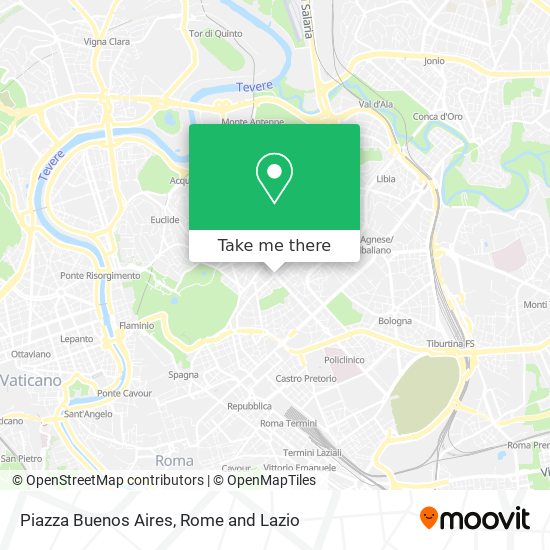 Piazza Buenos Aires map