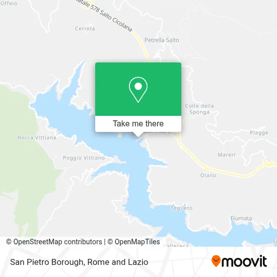 San Pietro Borough map