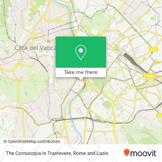 The Cornucopia In Trastevere map