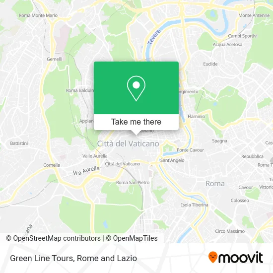 Green Line Tours map