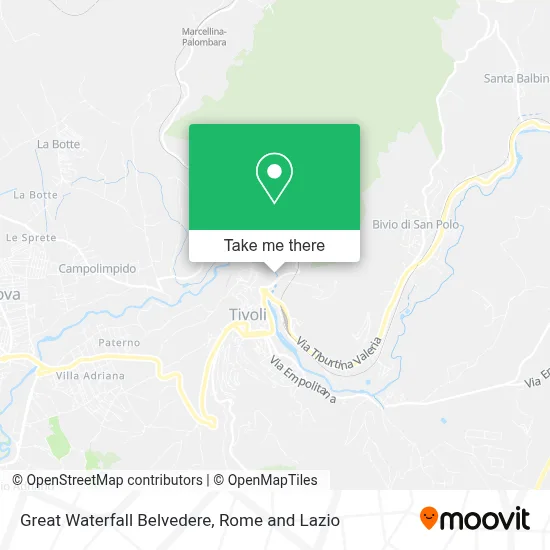 Great Waterfall Belvedere map