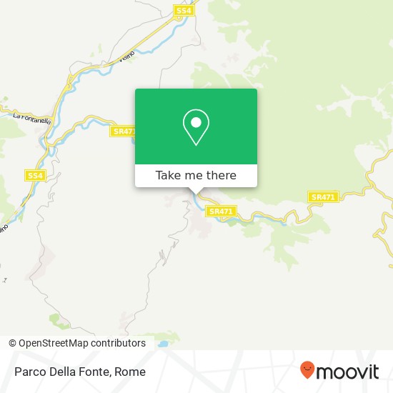 Parco Della Fonte map