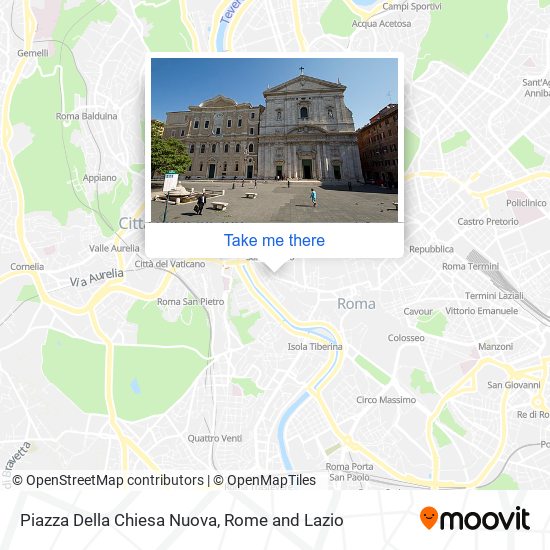 Piazza Della Chiesa Nuova map