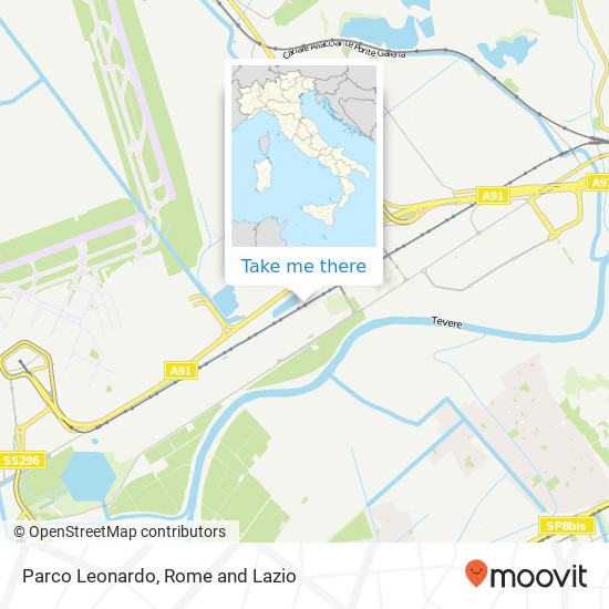 Parco Leonardo map