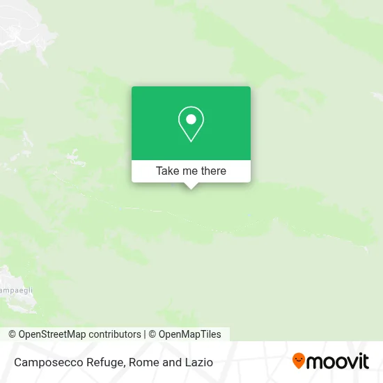 Camposecco Refuge map
