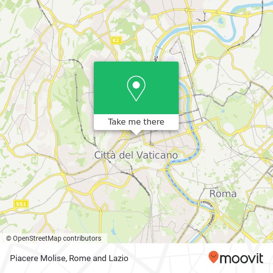 Piacere Molise map