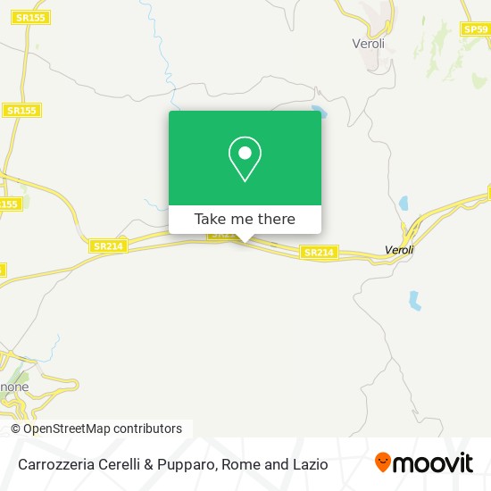 Carrozzeria Cerelli & Pupparo map