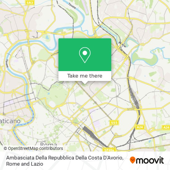 Ambasciata Della Repubblica Della Costa D'Avorio map