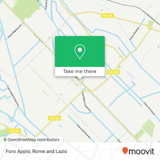 Foro Appio map