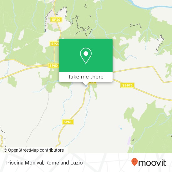 Piscina Monival map