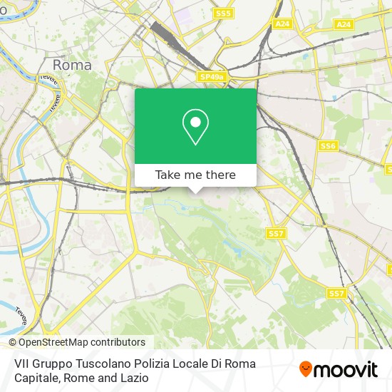 VII Gruppo Tuscolano Polizia Locale Di Roma Capitale map