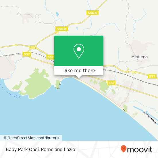 Baby Park Oasi map