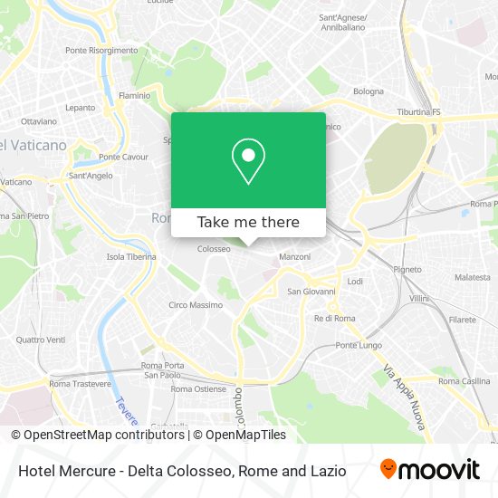 Hotel Mercure - Delta Colosseo map