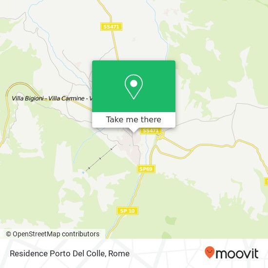 Residence Porto Del Colle map