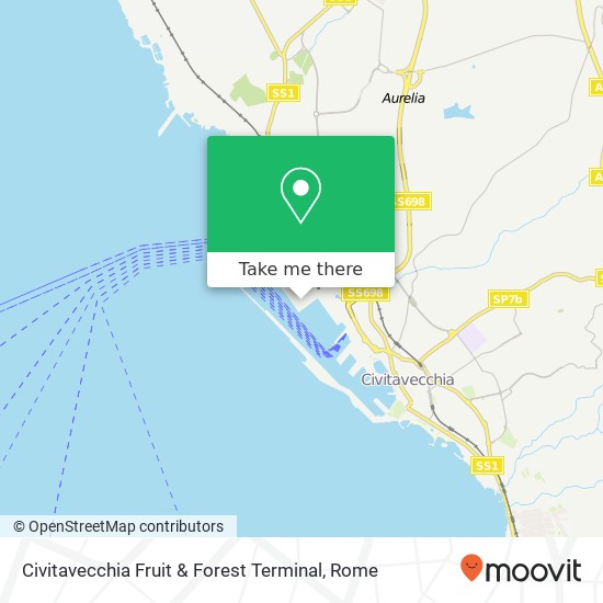 Civitavecchia Fruit & Forest Terminal map