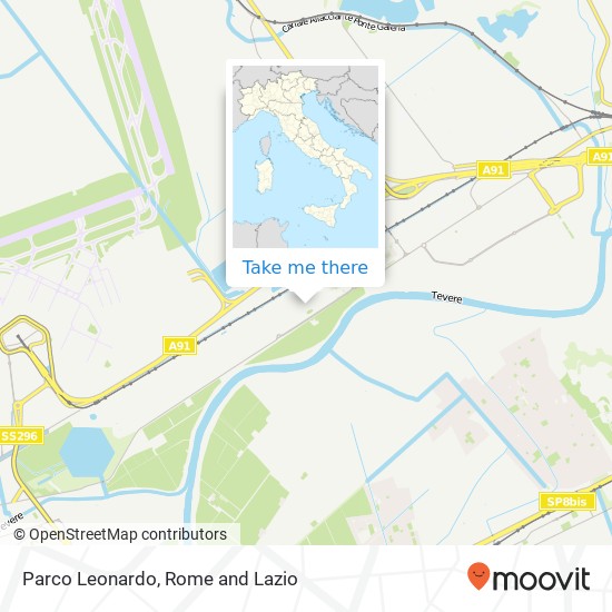 Parco Leonardo map