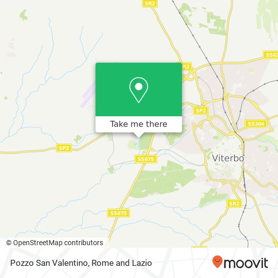 Pozzo San Valentino map