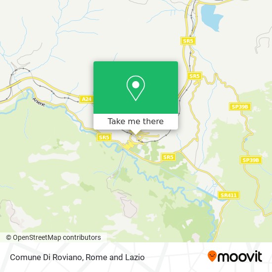 Comune Di Roviano map