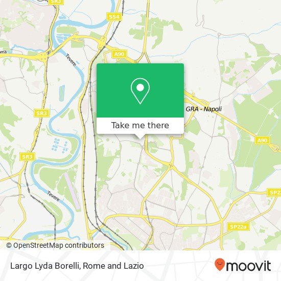 Largo Lyda Borelli map